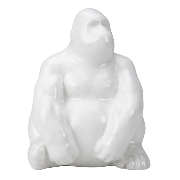 Emmett Ceramic Gorilla White