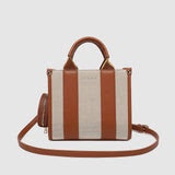 Manhattan Mini Tote Bag - Natural Canvas Tan