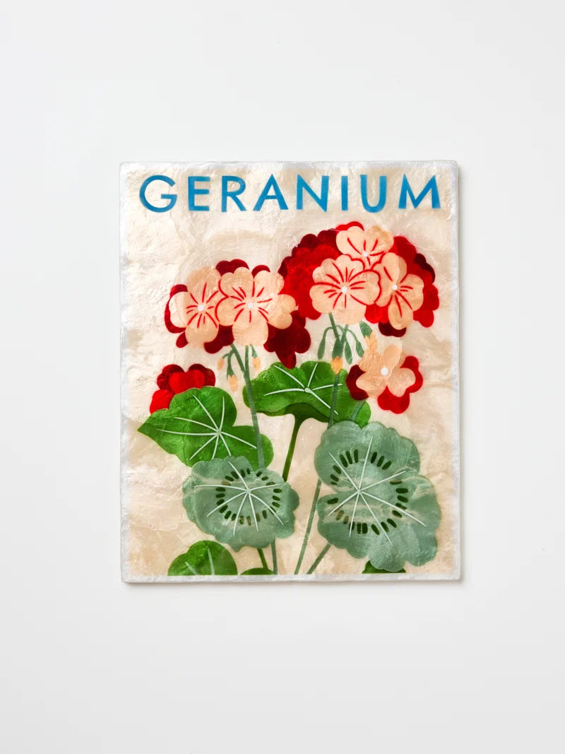 Market Wall Art Geranium - Jones & Co