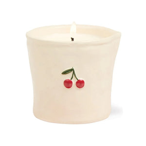 Paddywax - Bistro 8oz Ceramic w/ Embossed Cherries & Printed Box - Smoked Cherry