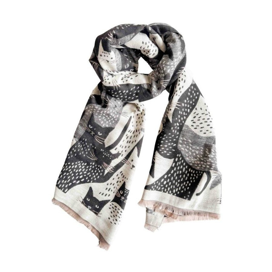 Moggy Cat Scarf - Black