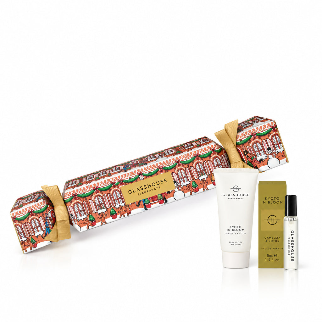 Glasshouse Fragrances 1x5ml EDP & 1x50ml Body Lotion - Christmas Bon Bon - Kyoto In Bloom