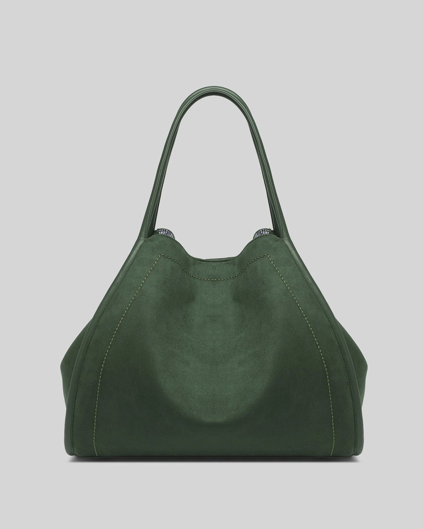 Sutton Suedette Shoulder Bag - Forest Green