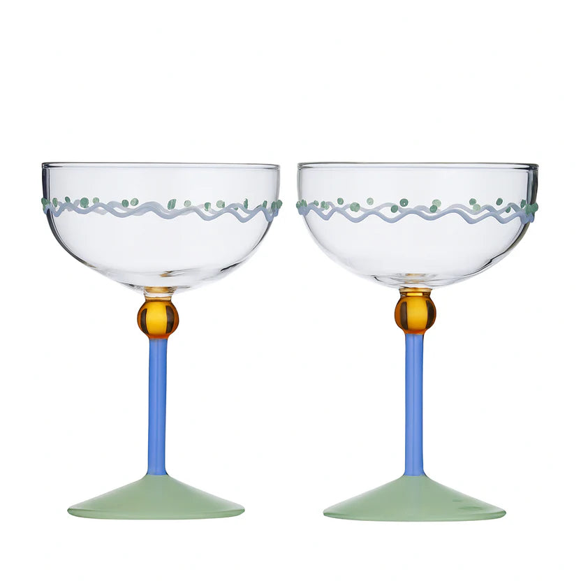 Mexicola Set of 2 Coupe Glass