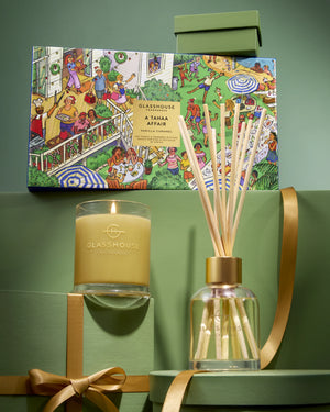 Glasshouse Fragrances 200g Candle, 150ml Diffuser Gift Set - Christmas - A Tahaa Affair