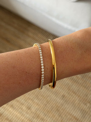 Dani Tennis Bracelet 18cm Gold