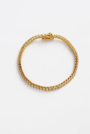 Dani Tennis Bracelet 18cm Gold