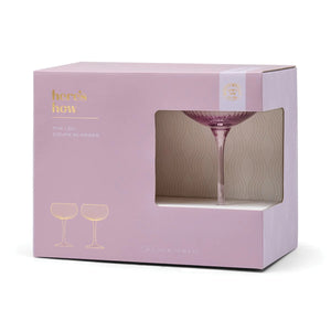 The Lou Coupe Glass - Set of 2 Lilac