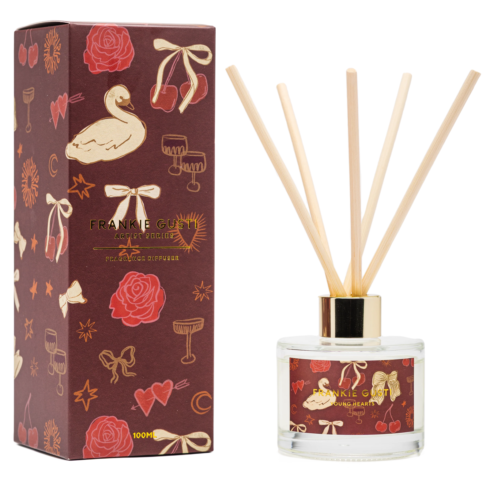 Frankie Gusti Artist Series Diffuser 100mls - YOUNG HEARTS