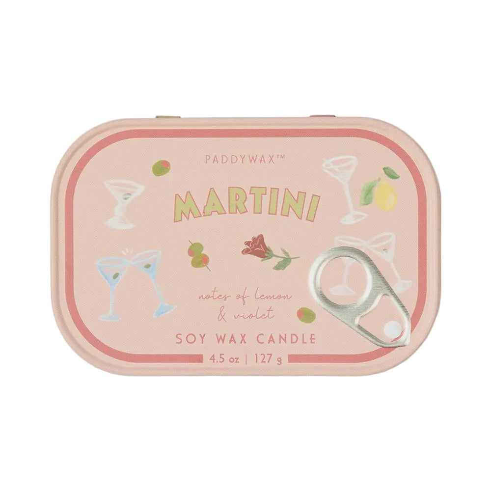 PaddyWax - Bistro 4.5oz Printed Tin (Martini)