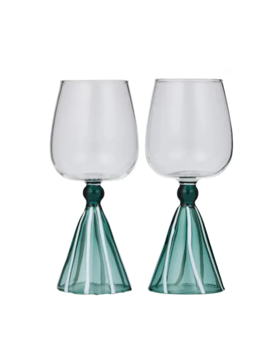Ragni Wine Glasses Teal