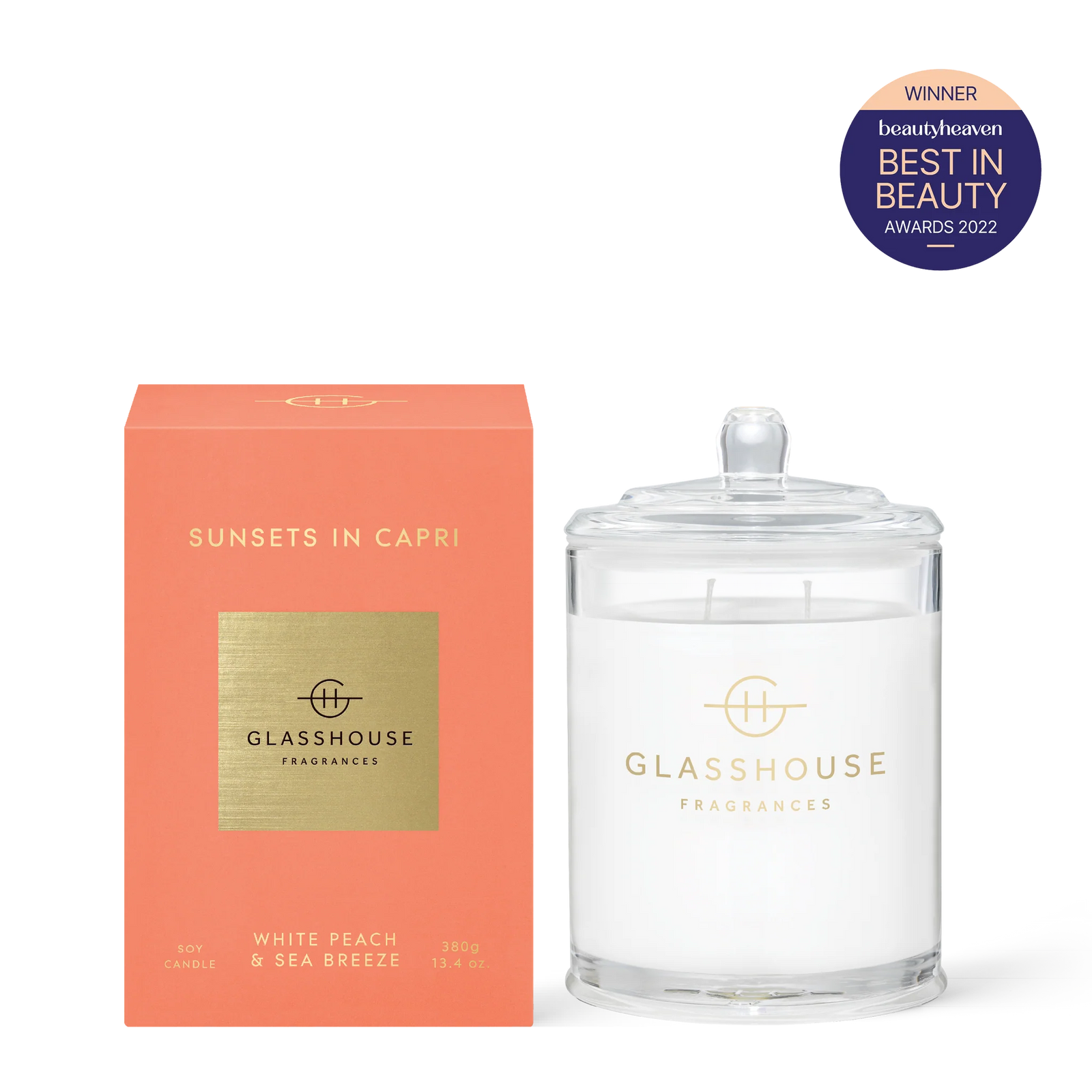 Sunsets in Capri 380g Candle - Glasshouse