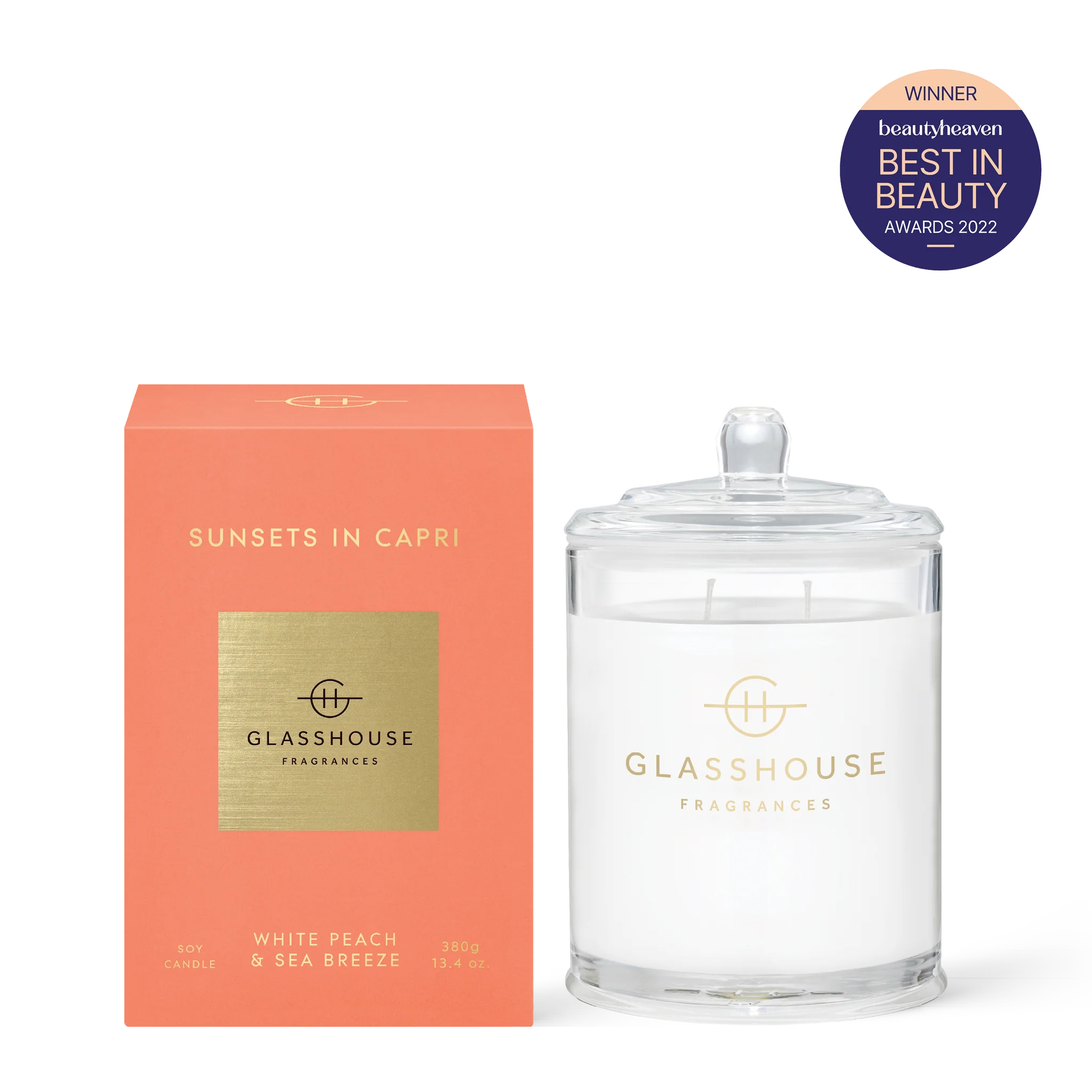 Sunsets in Capri 380g Candle - Glasshouse