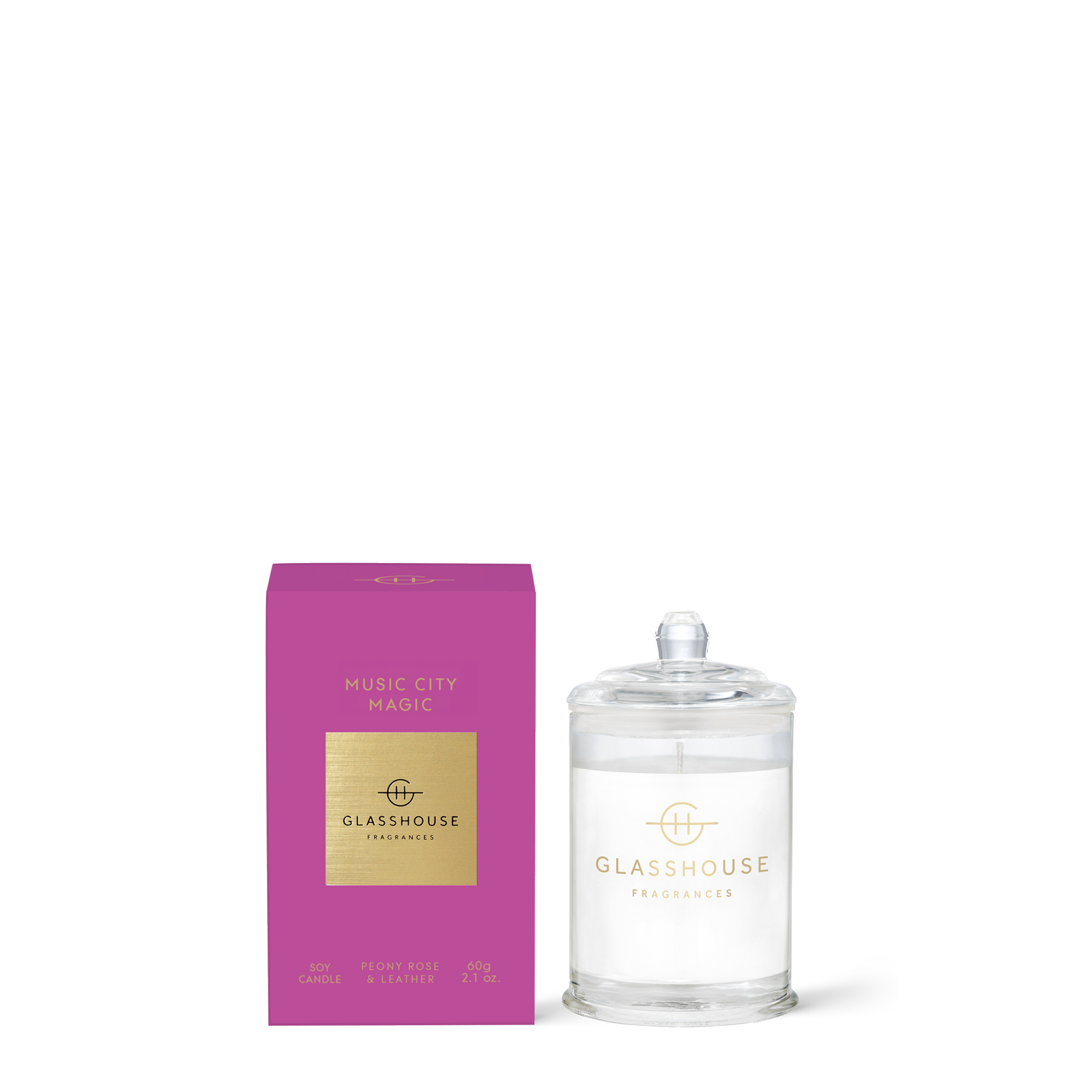 60g Candle Music City Magic - Glasshouse
