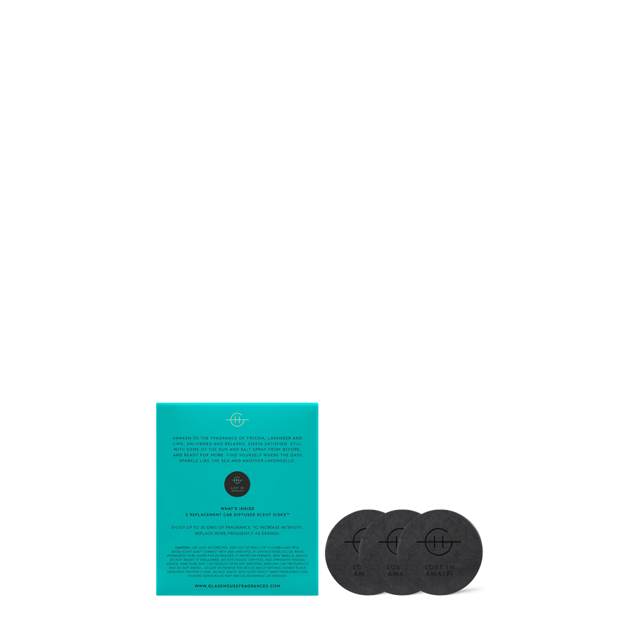 GF 3 Replacement Scent Disks for Car Diffuser - LOST IN AMALFI