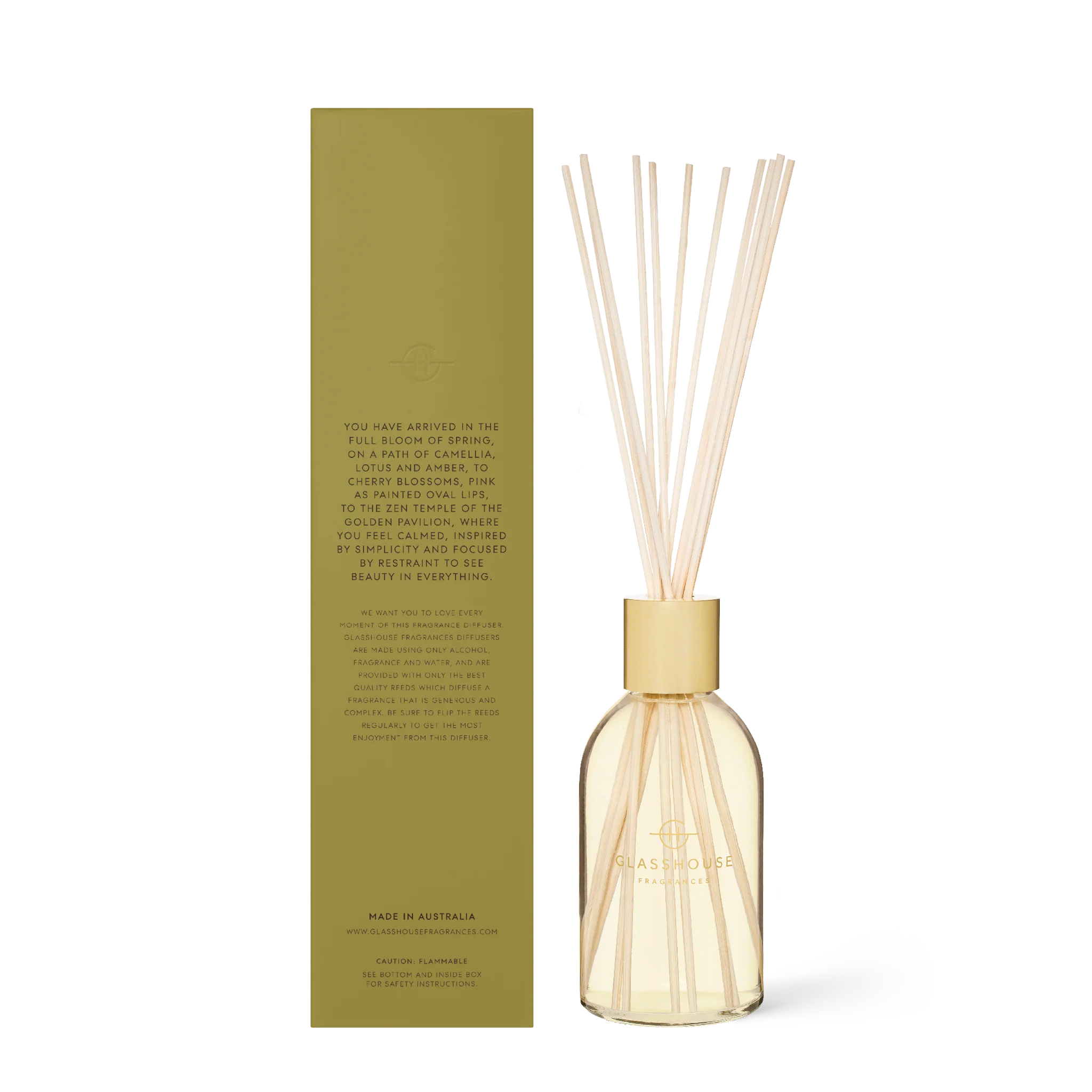 Glasshouse Fragrances 250ml Diffuser - KYOTO IN BLOOM