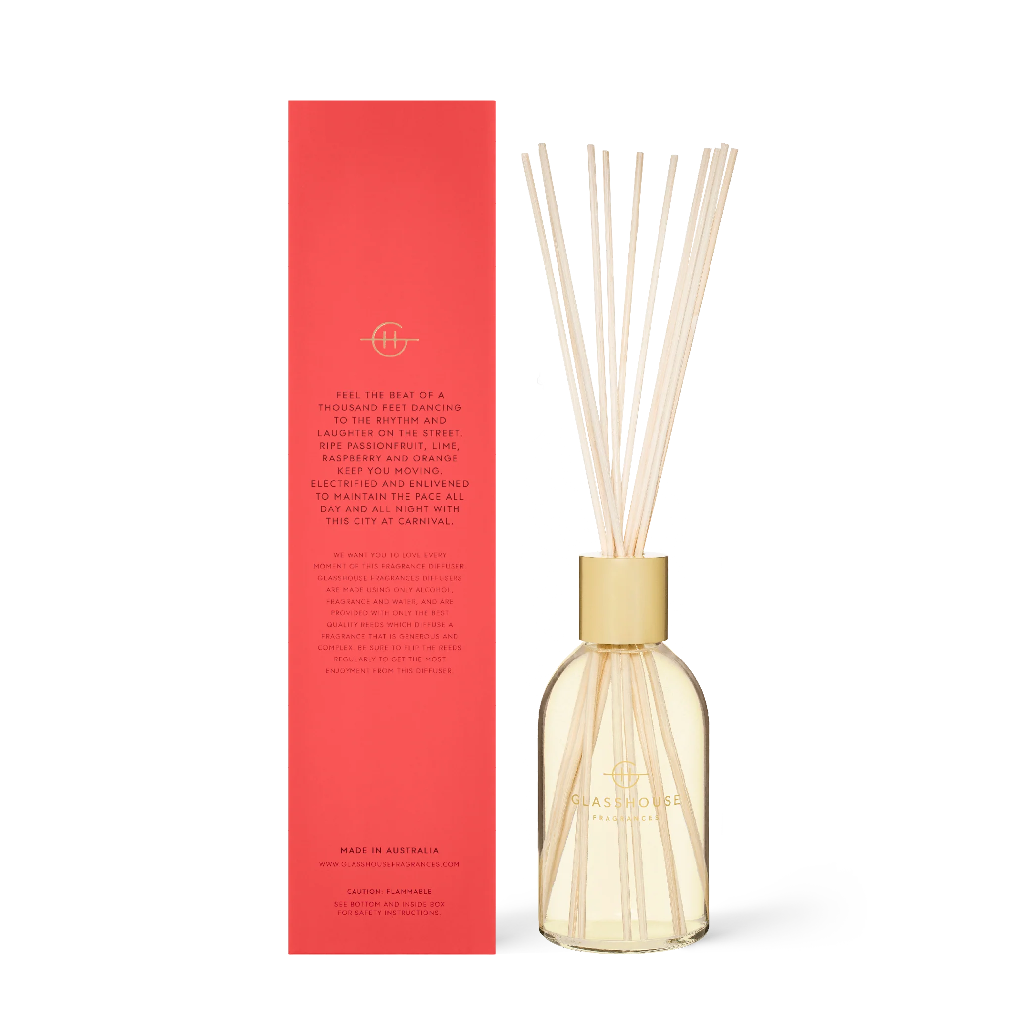 Glasshouse Fragrances - 250ml Diffuser ONE NIGHT IN RIO