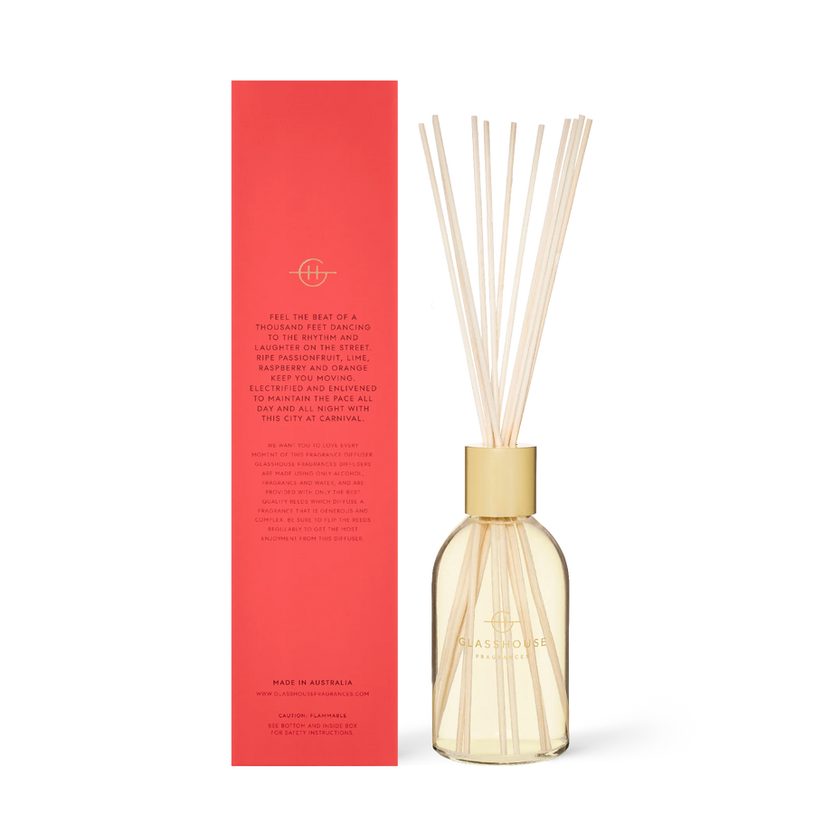 Glasshouse Fragrances - 250ml Diffuser ONE NIGHT IN RIO