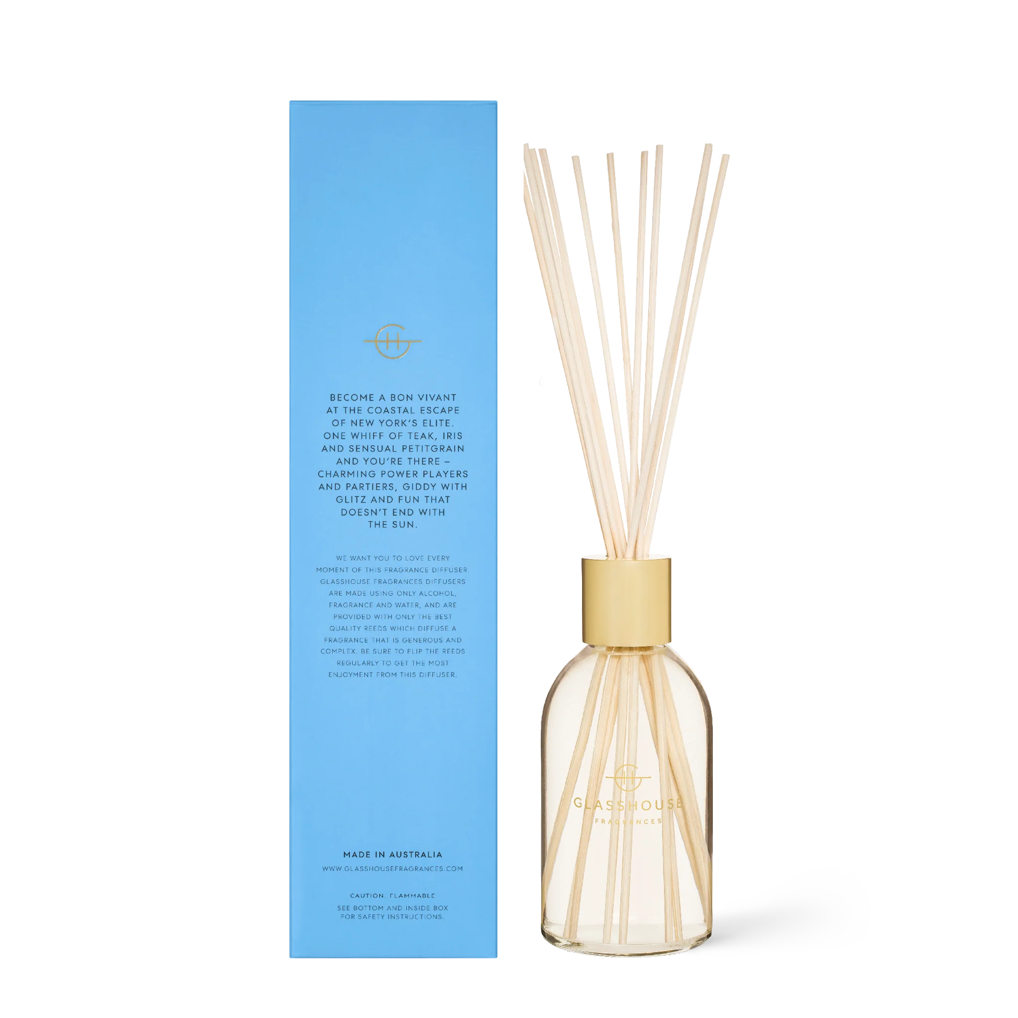 Glasshouse Fragrances 250ml Diffuser - THE HAMPTONS