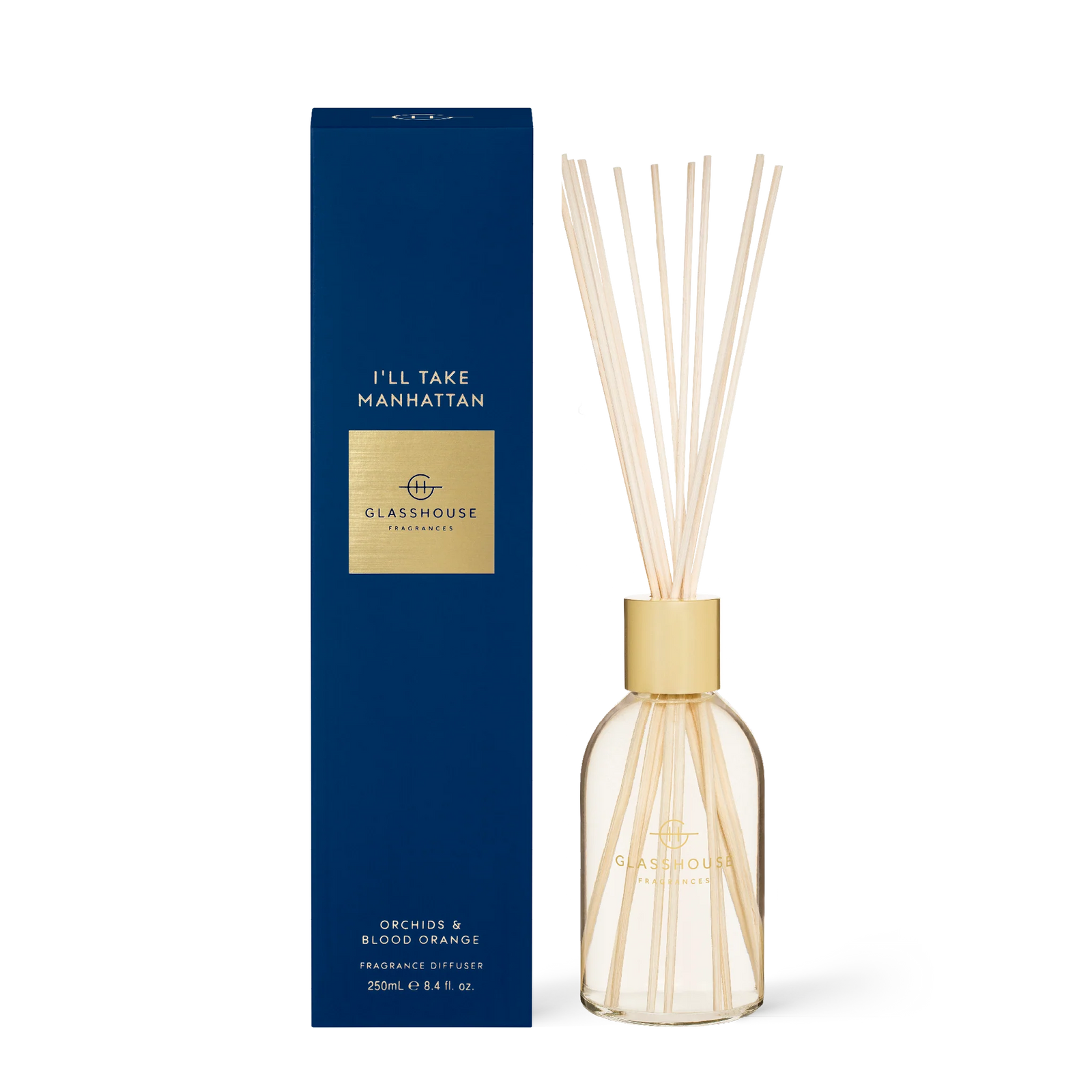 Glasshouse Fragrances - 250ml Diffuser I'LL TAKE MANHATTAN
