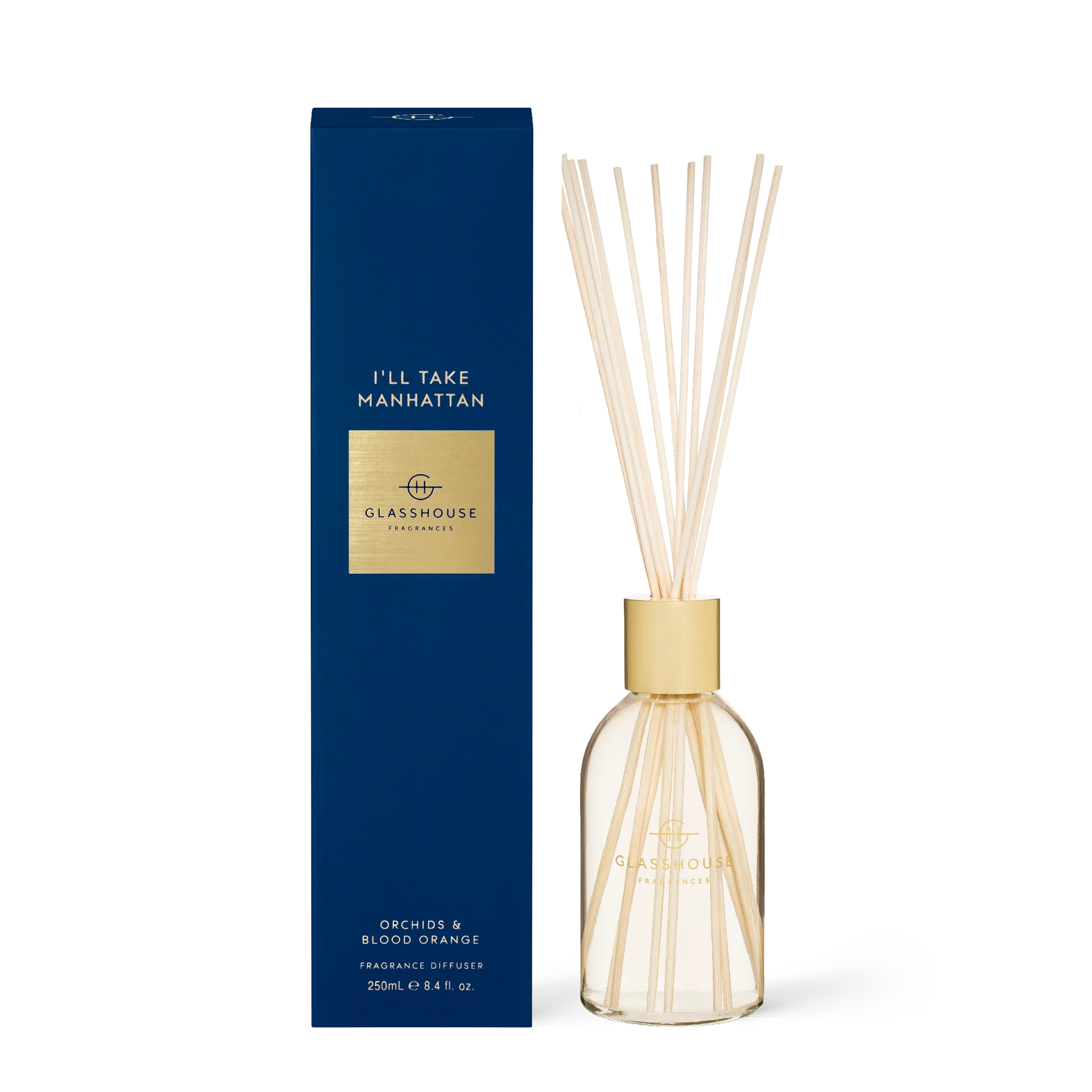 Glasshouse Fragrances - 250ml Diffuser I'LL TAKE MANHATTAN