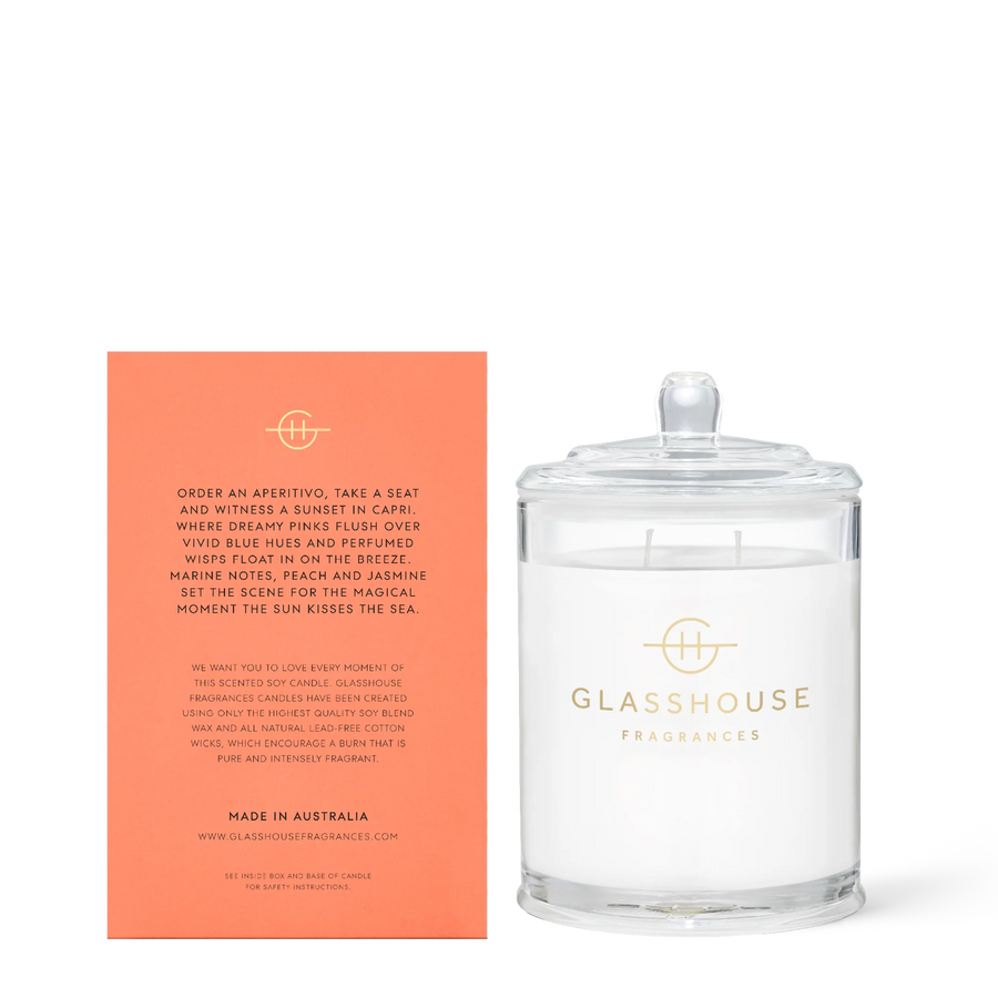 Sunsets in Capri 380g Candle - Glasshouse