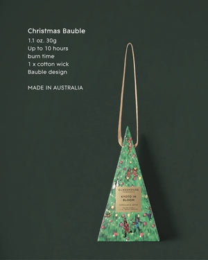Glasshouse Fragrances - 30G Christmas Bauble Candle Kyoto In Bloom
