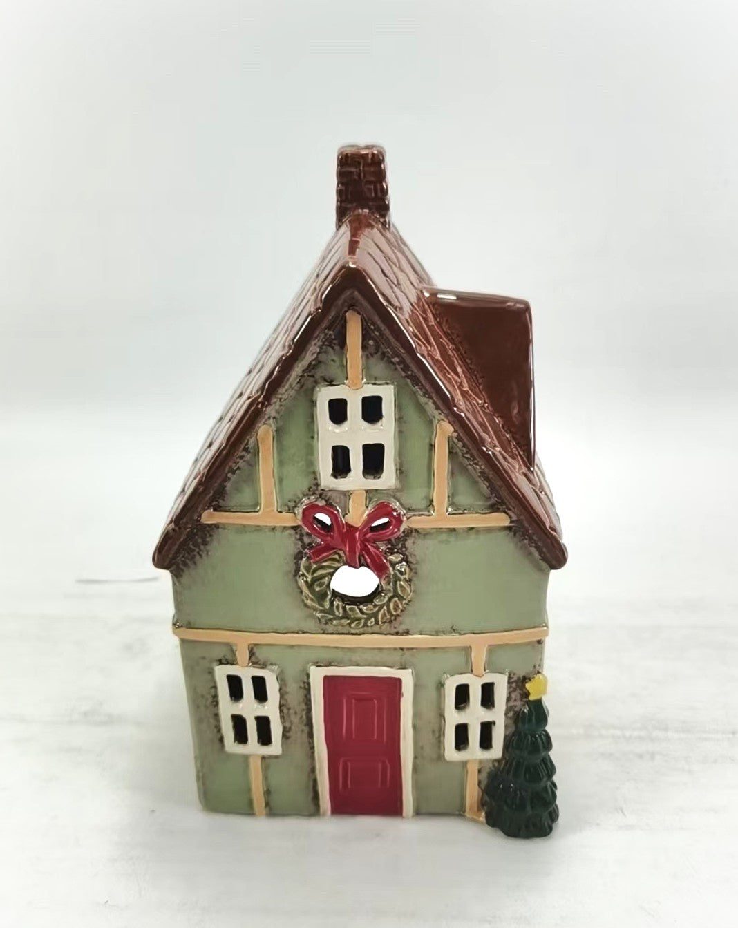 Xmas Green House - Tealight