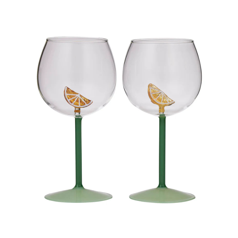 Lemon Gin Balloon Glass Set of 2