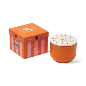 PaddyWax - Charmed 8oz Glass w/ Embossed Maneki-Neko Cat Ceramic Lid & Box (Wild Neroli)