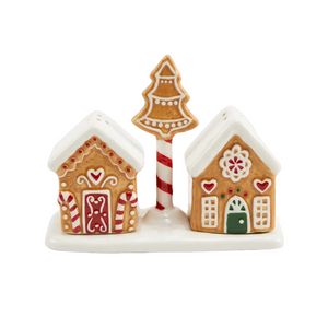 Set of 3 Gingerbread House Salt & Pepper