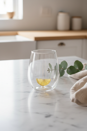 Lemon Slice Glass Tumber