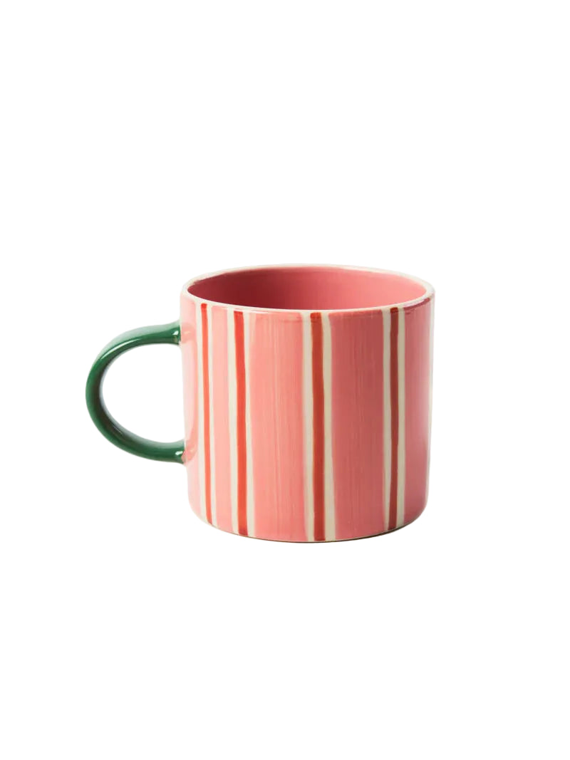 Jones & Co - Bloomie Pink Stripe Mug