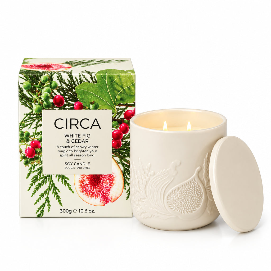 CIRCA 300g Candle - Christmas - WHITE FIG & CEDAR
