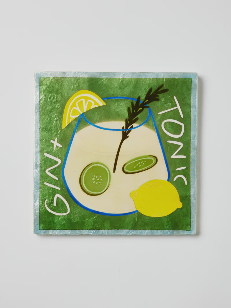 Happy Hour Gin Tile - Jones & Co