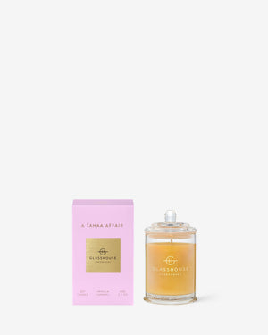 Glasshouse Fragrances 60g Candle - A TAHAA AFFAIR