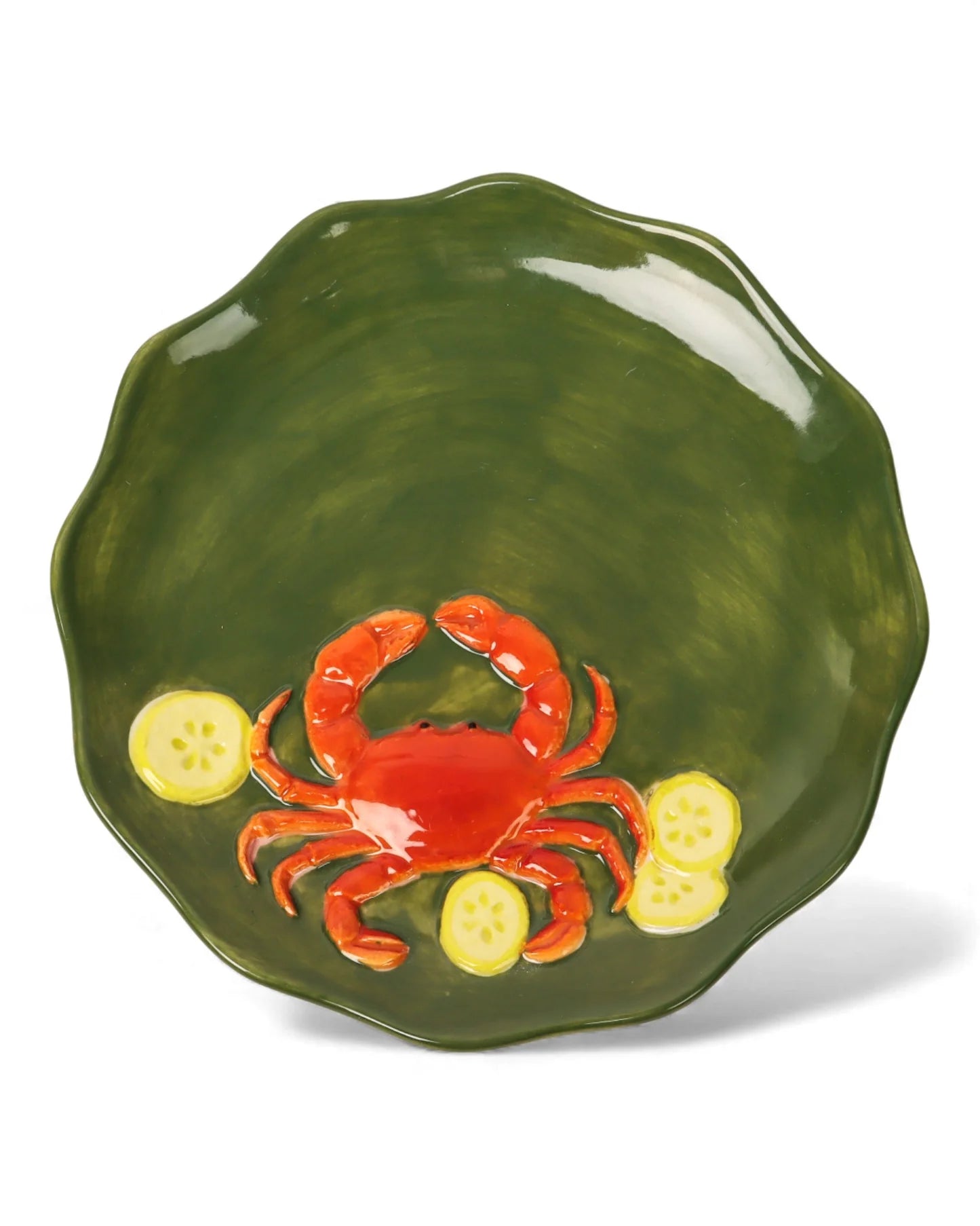 La La Land - Seaview Stoneware Crab Plate