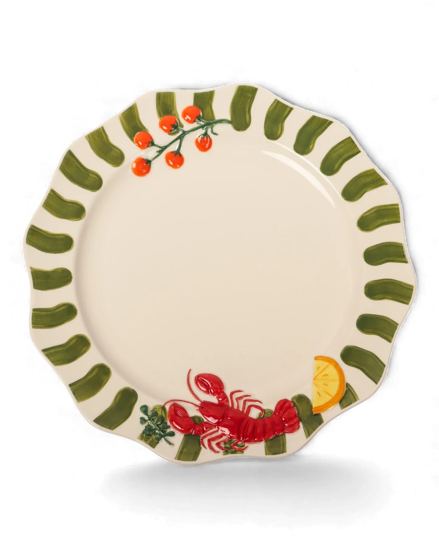 Lala Land - Seaview Stoneware Lobster Dinner Plate