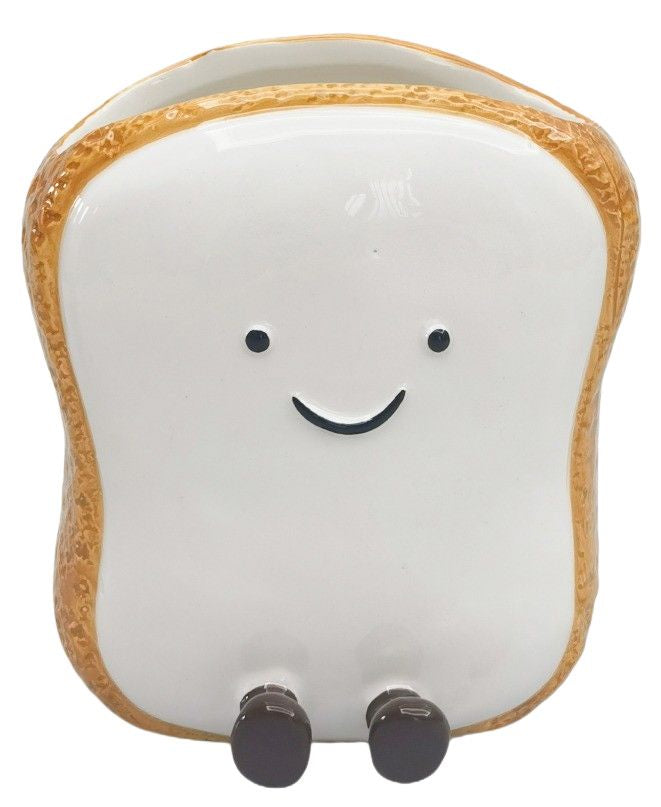 Teddy Toast Friends Vessel White