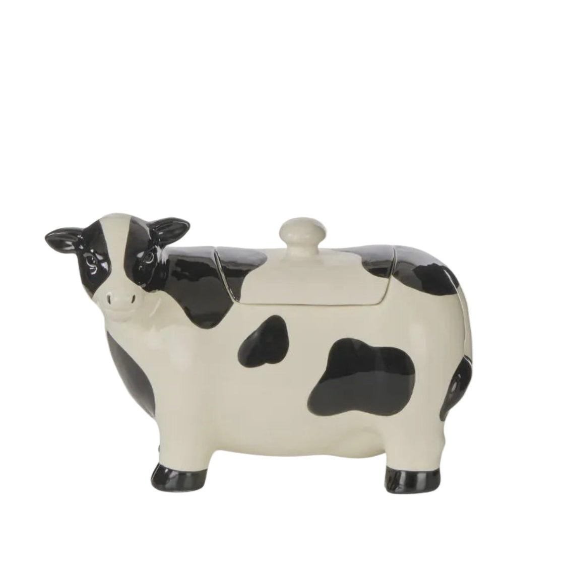 DW Homestead Friesian Storage Jar Black & White